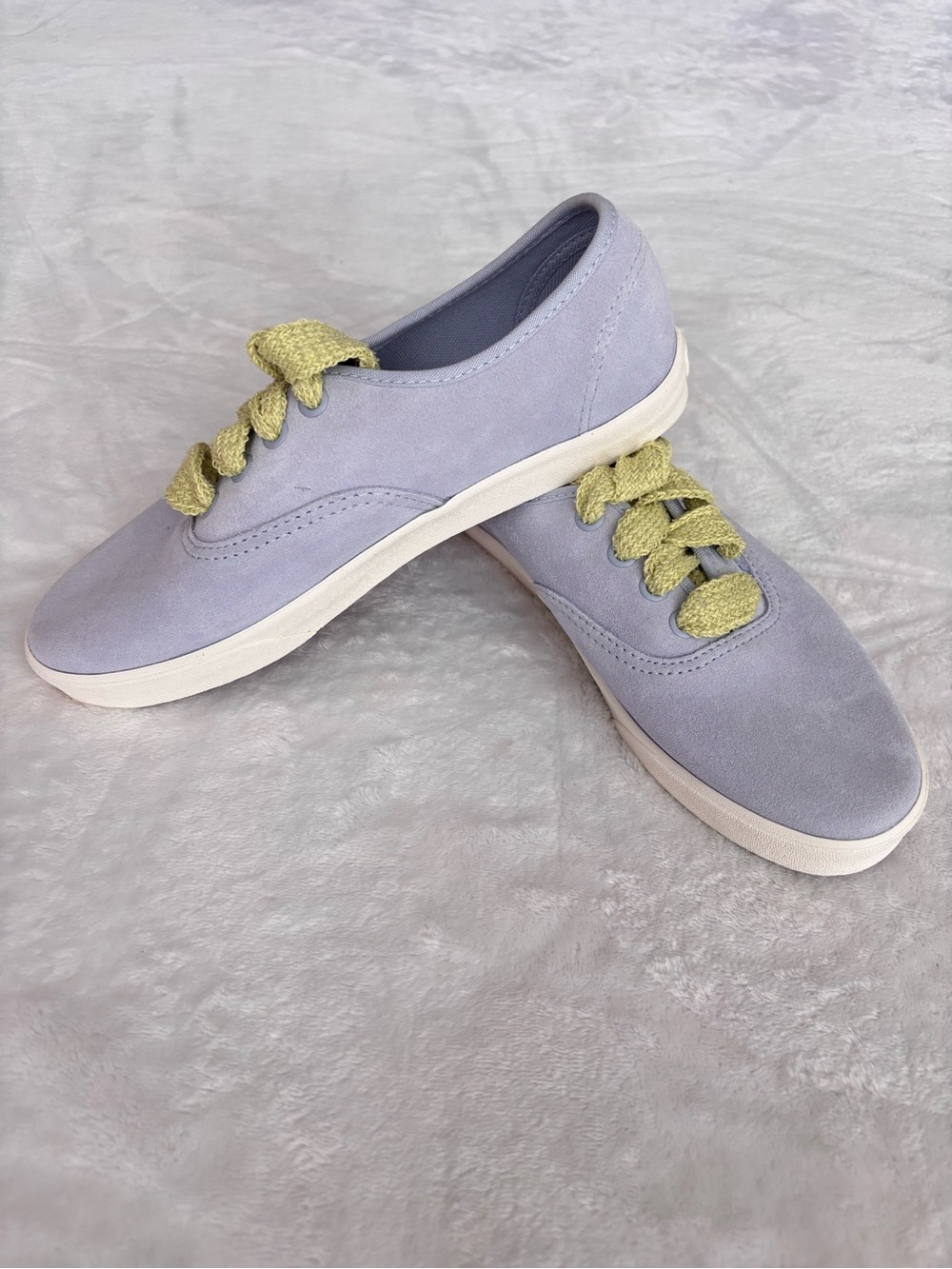VANS Authentic Lowpro Lime Sherbet Suede Lace Up Sneakers--NEW--6.5